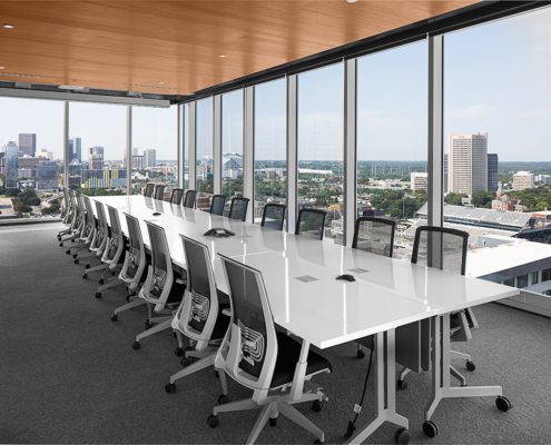 Conference room with Atlanta skyline