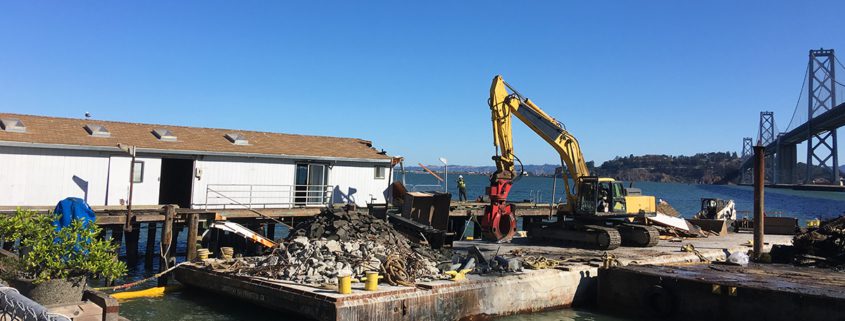 Swinerton-Power demolishes piers