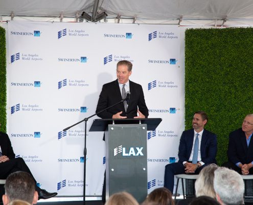 Dave Callis, Swinerton President, Speaks at LAX ITF West Groundbreaking