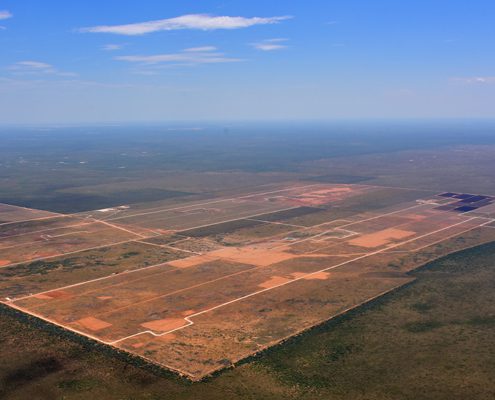 Prospero site of Swinerton Renewable Energy in Texas