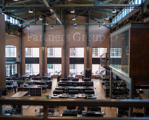 interior shot of Partners Group new office in Colorado