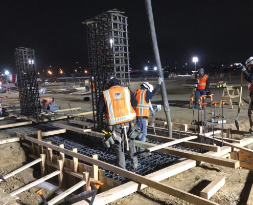 LAX ITF West concrete pour