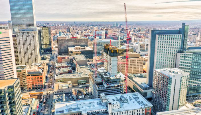 Drone snapshot of Block 162's progress December 2019