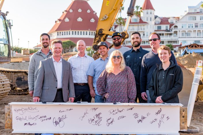 Hotel Del Groundbreaking_27 Swinerton San Diego Team at Hotel Del Coronado Groundbreaking