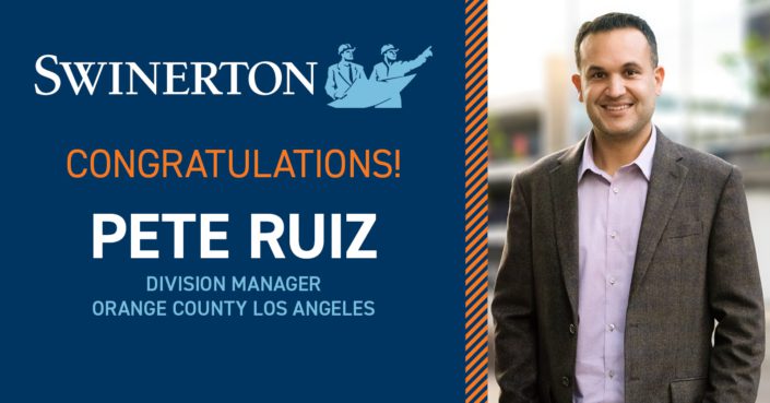 Pete Ruiz OCLA Division manager announcement construction design build division manager los angeles