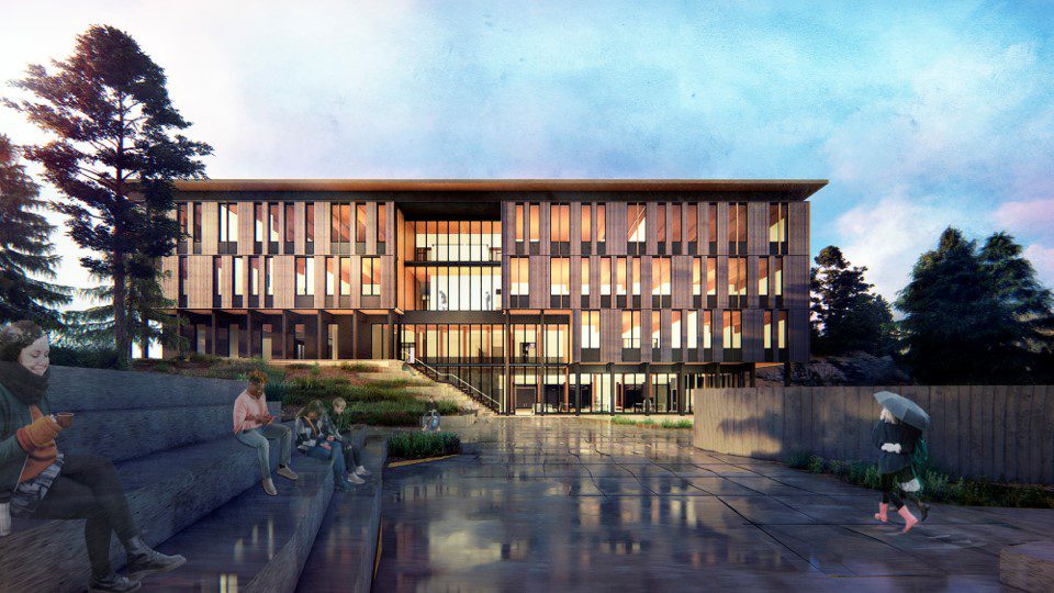 Oregon State University Cascades campus rendering