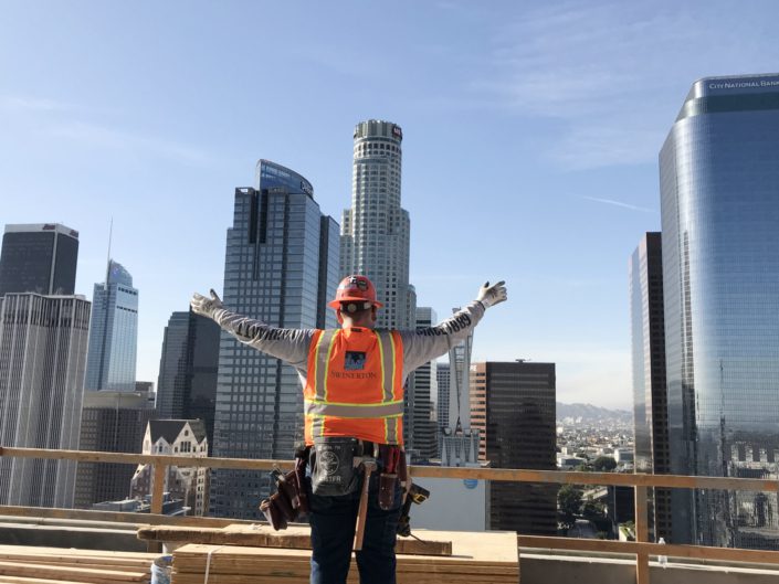 A perspective from the field Apprentice Carpenter Drywall Los Angeles, CA on rooftop