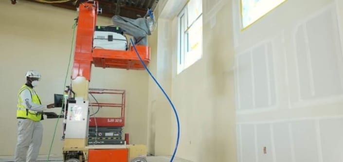 Canvas drywall robot construction innovation