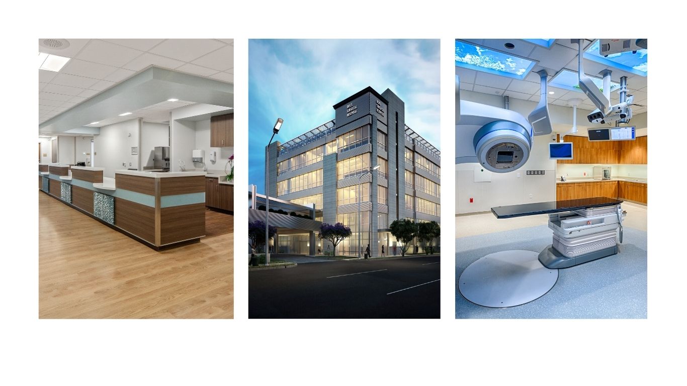 Swinerton Healthcare Market Modern healthcare facility built by Swinerton showcasing patient-centered design.