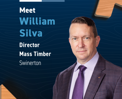 William Silva, director of national mass timber leadership at Swinerton