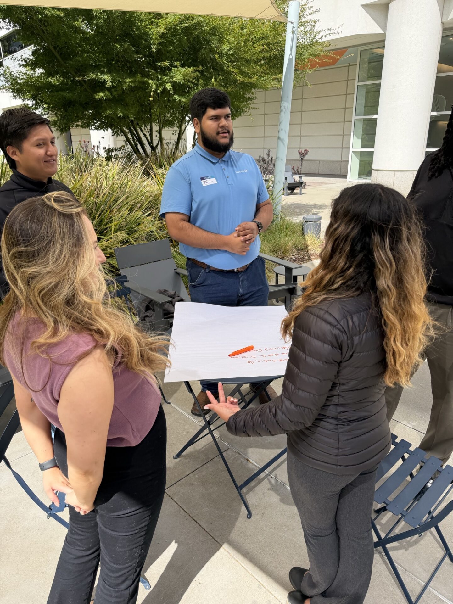 An intern meeting with a Swinerton mentor