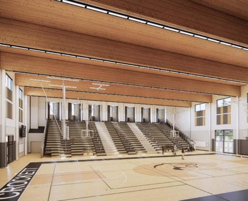 AISD Crockett HS Fine Arts_interior Gymnasium2